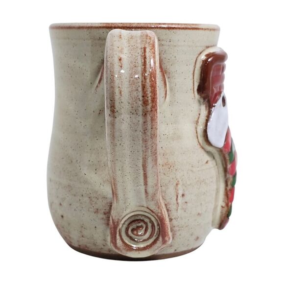 Mudworks USA Hand Made Pottery Mug Christmas Applied Stockings On Fireplace - Picture 5 of 11